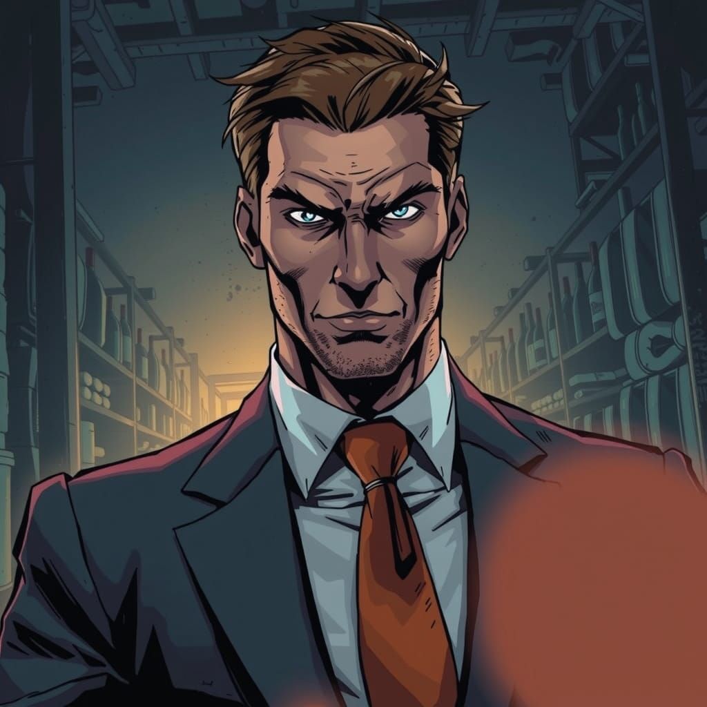 Confident Italian Lieutenant Mastering Hypnosis in a Dimly L...