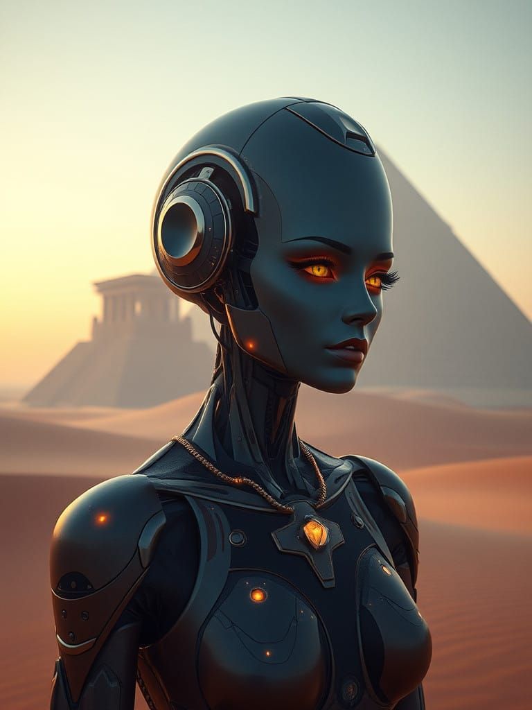 Ethereal Beauty in a Desert Ruin