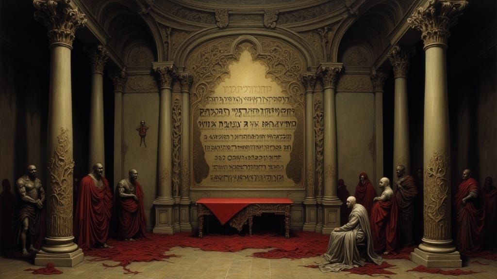 Menetekel: Hand Writes Prophecy in Grand Hall