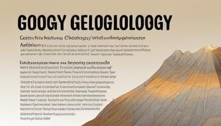 Detailed Geology Infographic: Exploring Earth Sciences