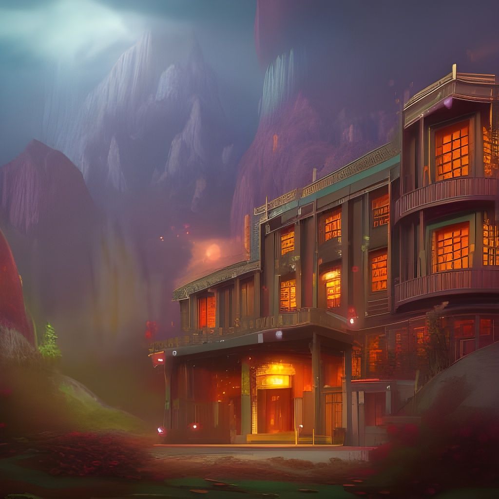 Heartbreak Hotel: Detailed Matte Painting
