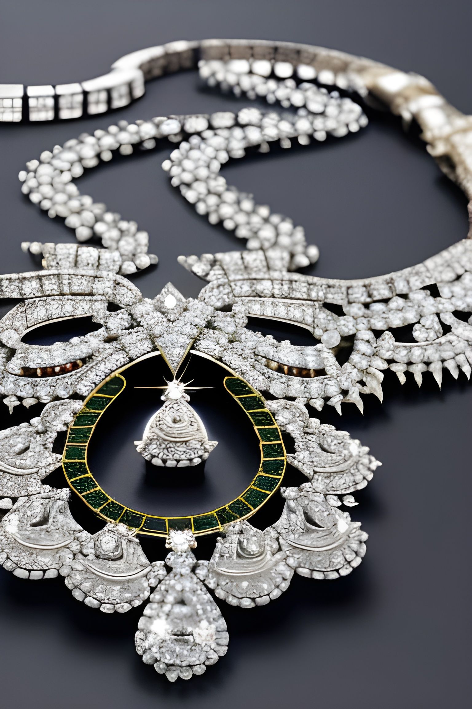 A elegant diamond necklace