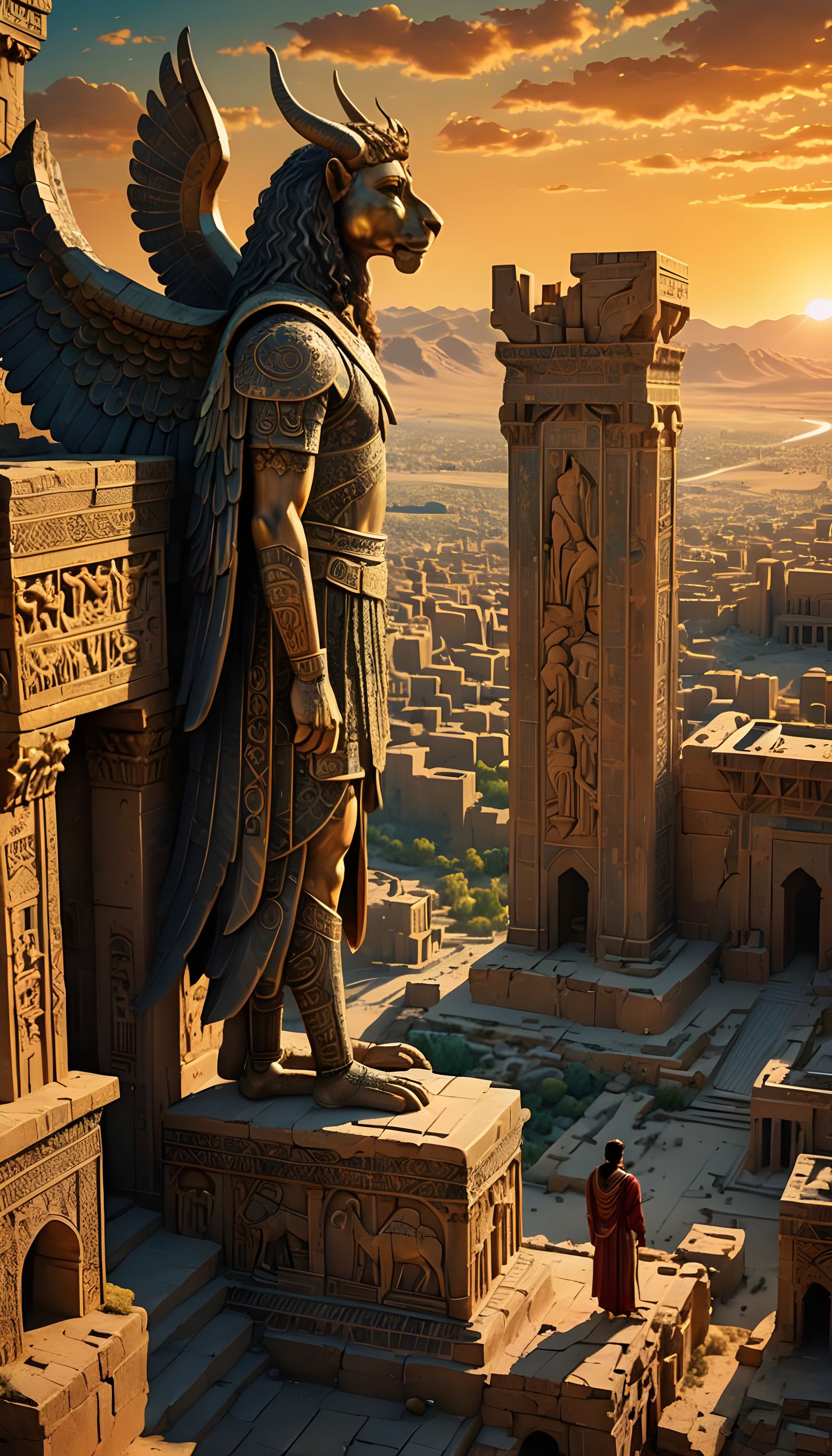 Ancient Persian Empire in Mosaic Glory