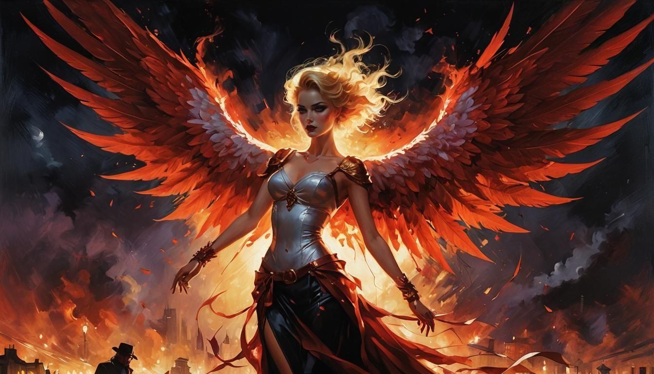 Noir Night Painting: Secrets and Danger