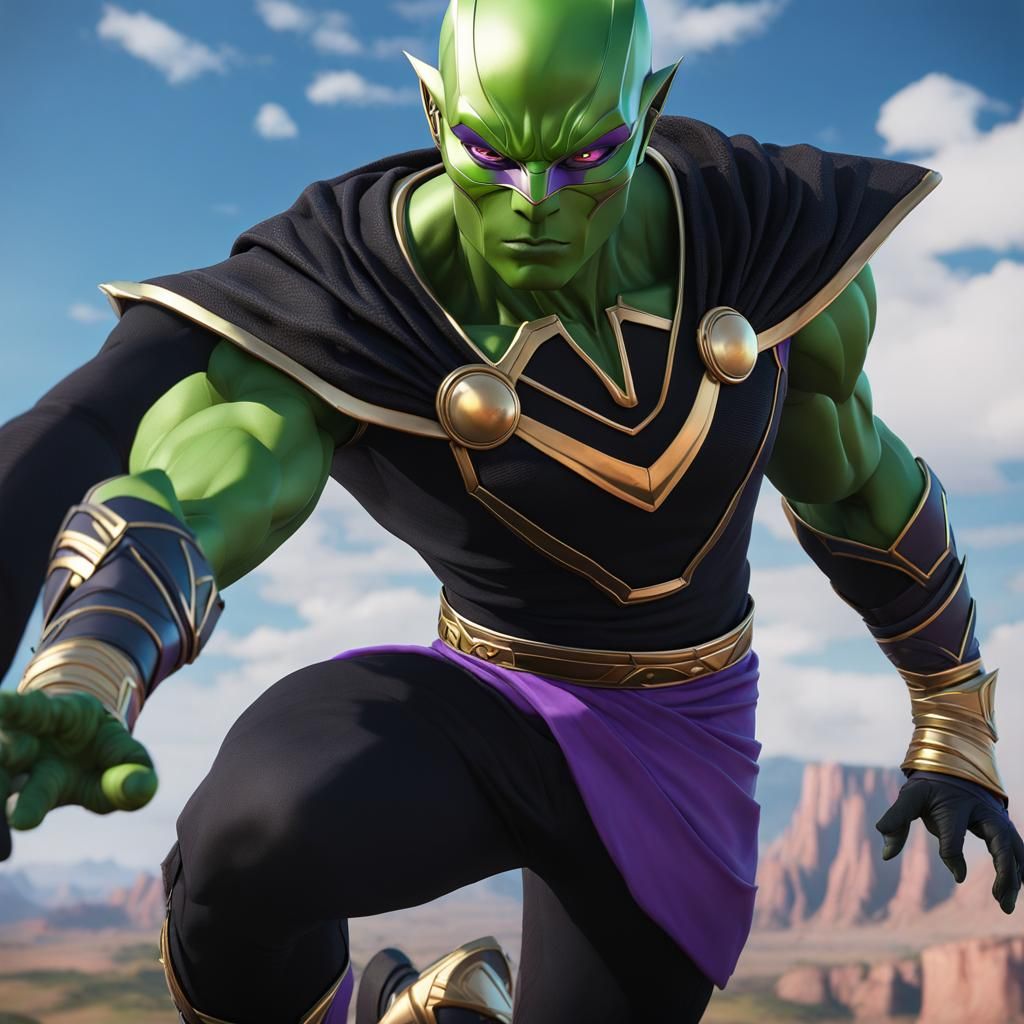 A character fusion of Piccolo from Dragonball Z and Black Pa...