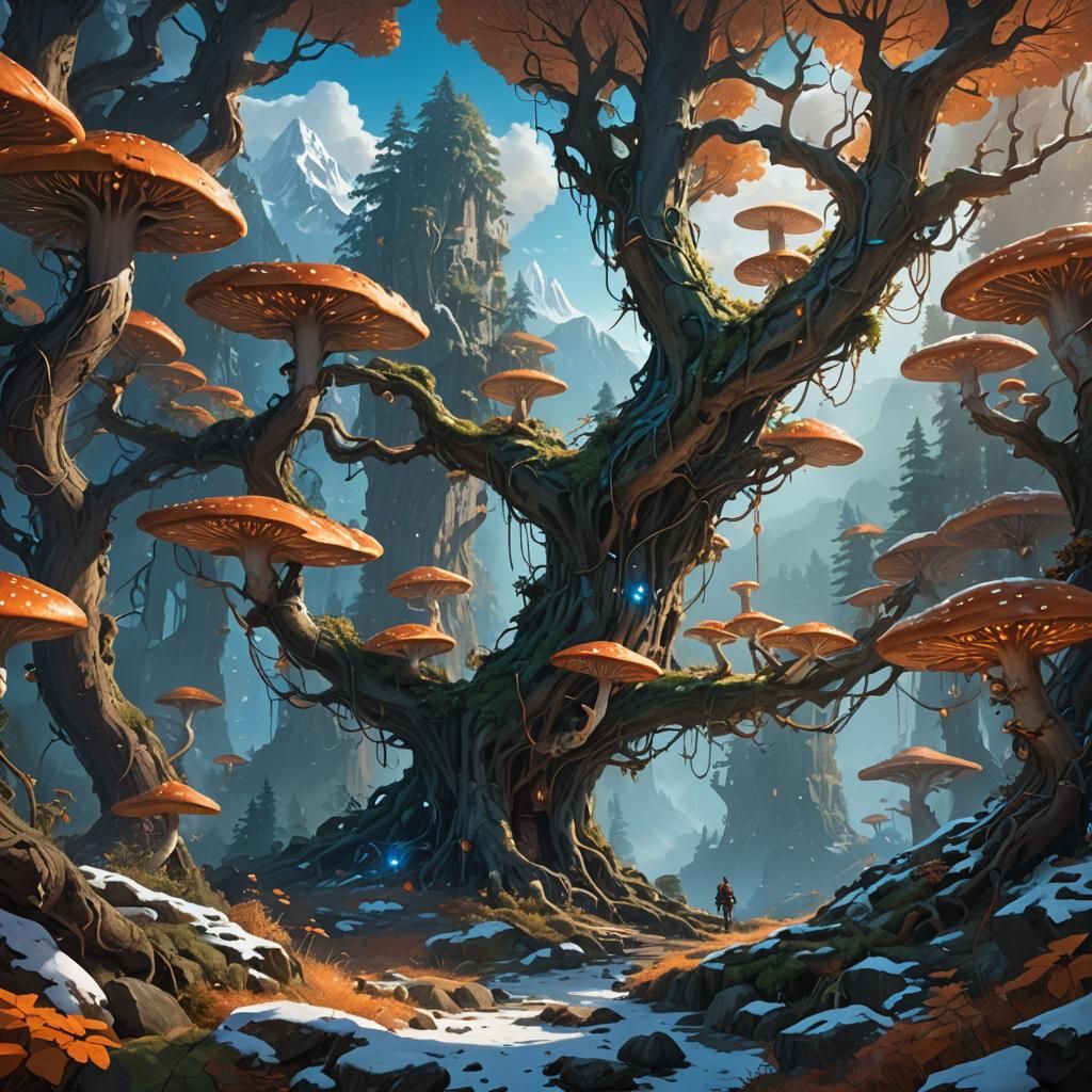 Mystical Forest Concept Art in Unreal Engine 5