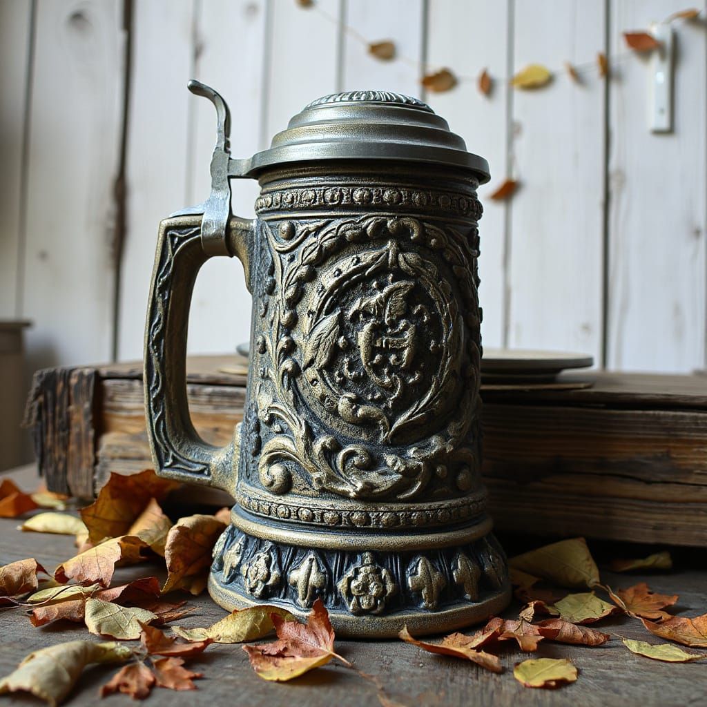 Mystical Beer Stein in Earthy Tones