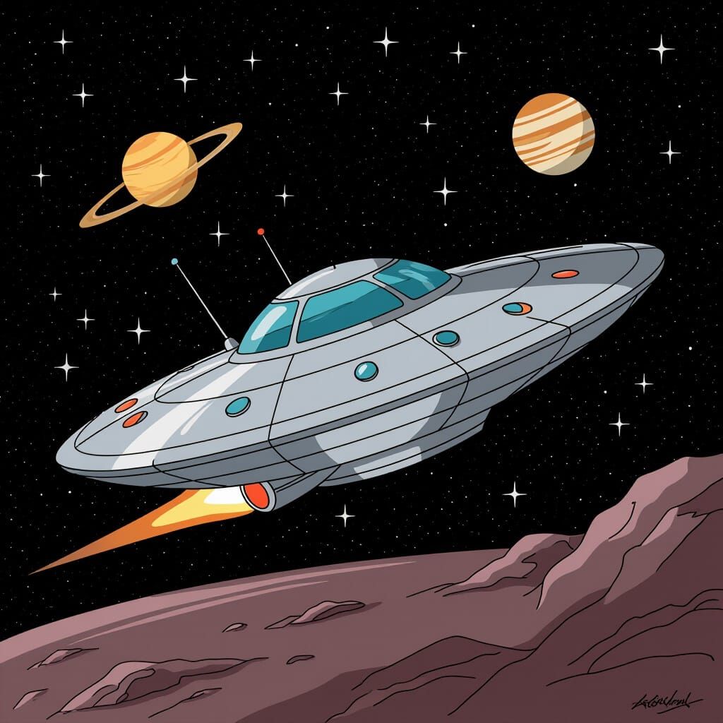 Jupiter 2 Glides Silently Through Space