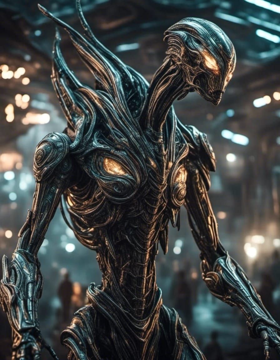 Alien Humanoid on a Fantastical World