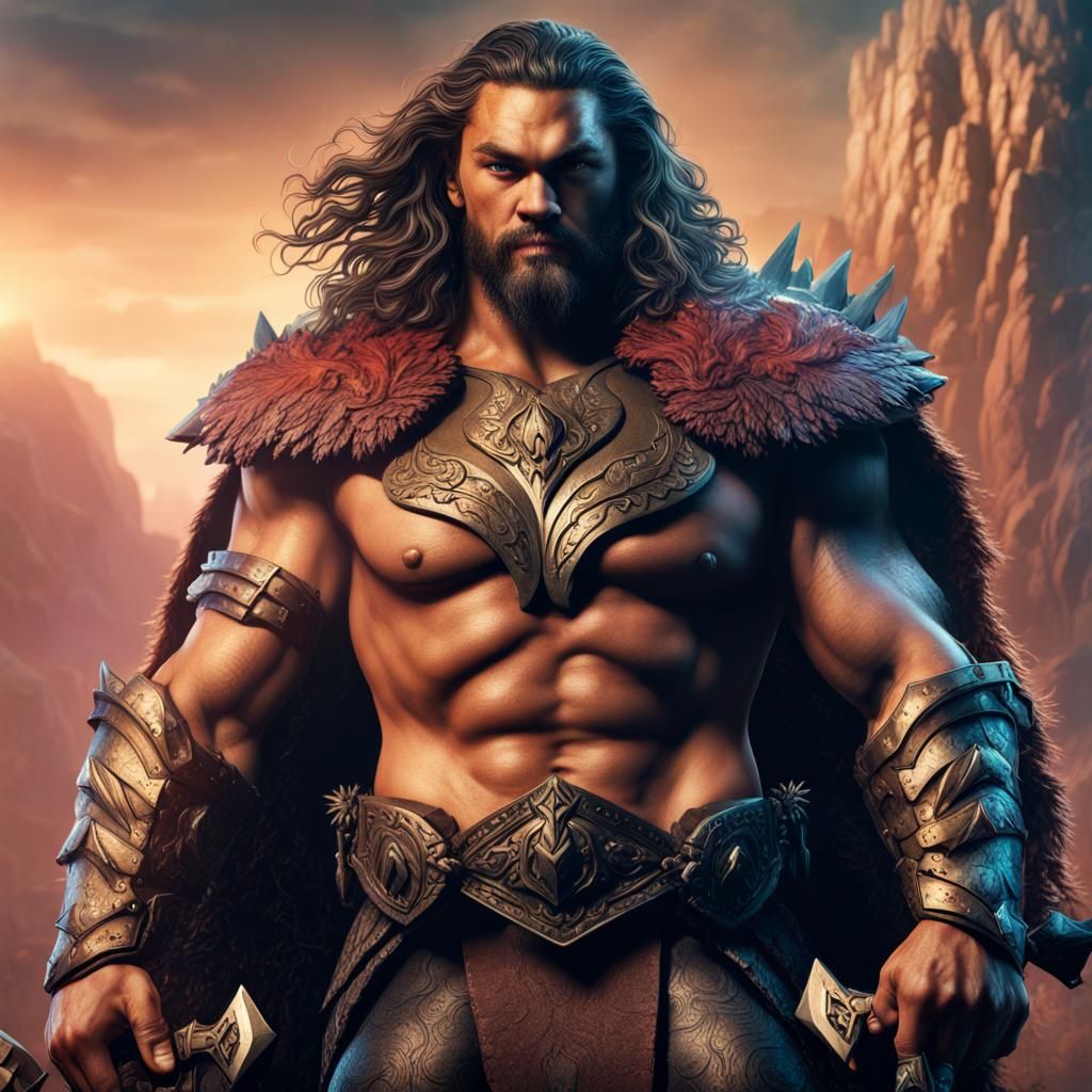 Jason Momoa as He-Man Fantasy Concept Art