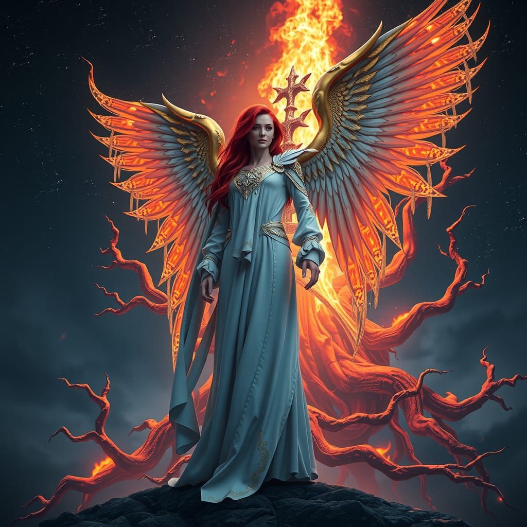 Angel of Chaos: Dark Fantasy Concept Art