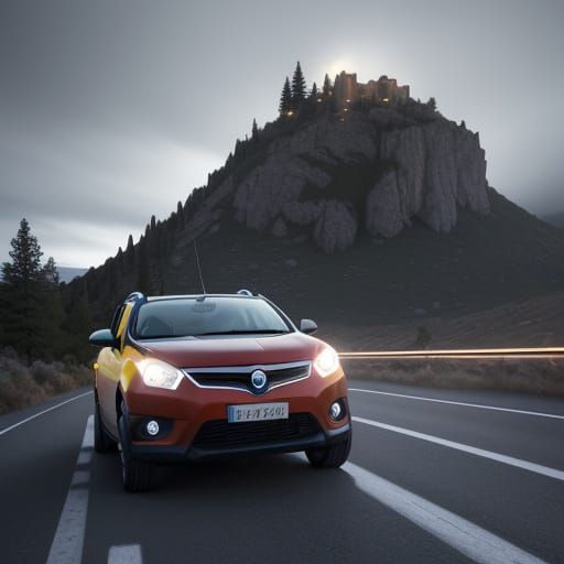 Sandero Stepway Drives Mountain Road Concept Art