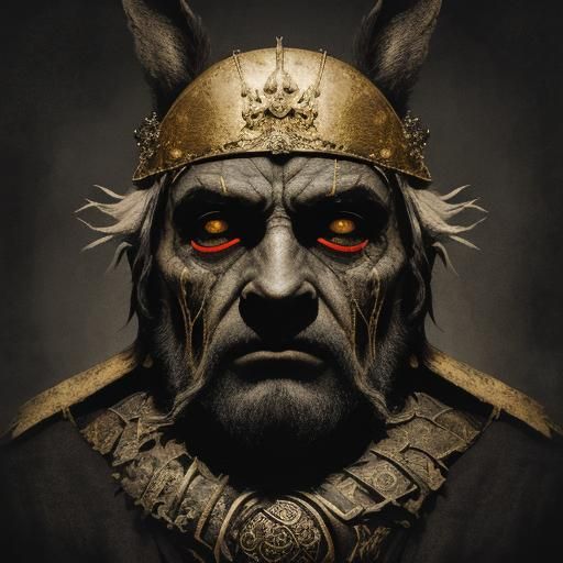 Krol' the Rabbit: A Dark Fantasy Butcher Illustration