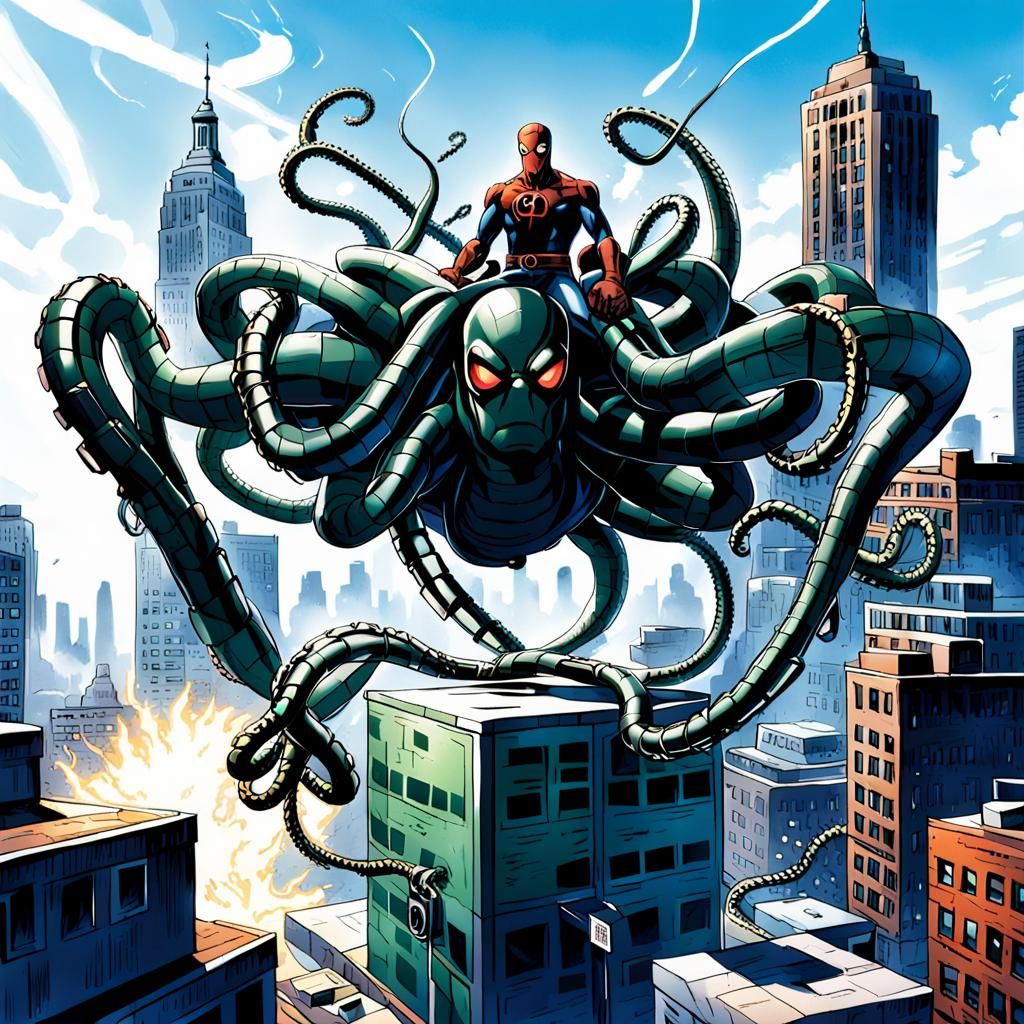 Intense Battle Against Doctor Octopus