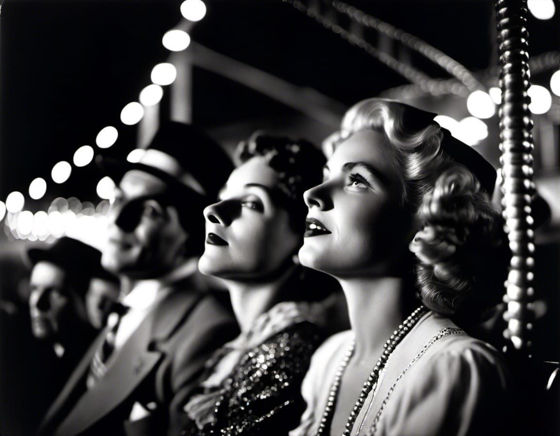 Coney Island Carnival Ride in the 1930s