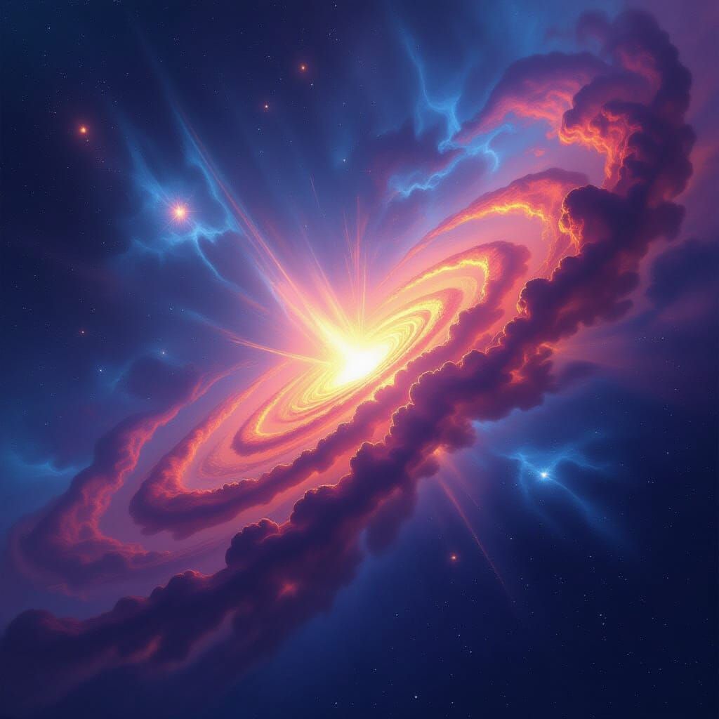 Super Nova Explosion in Deep Space Digital Art