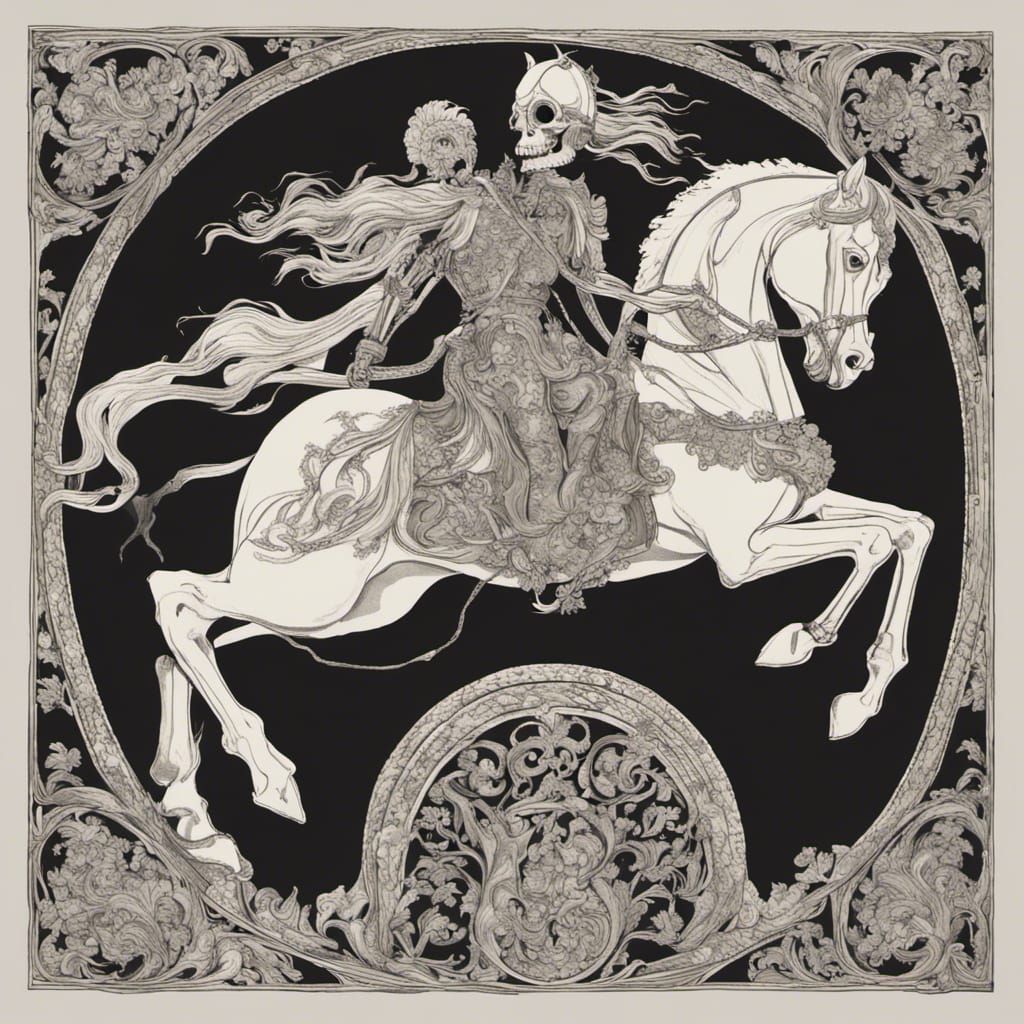 Mysterious Armored Horseman in Dark Forest