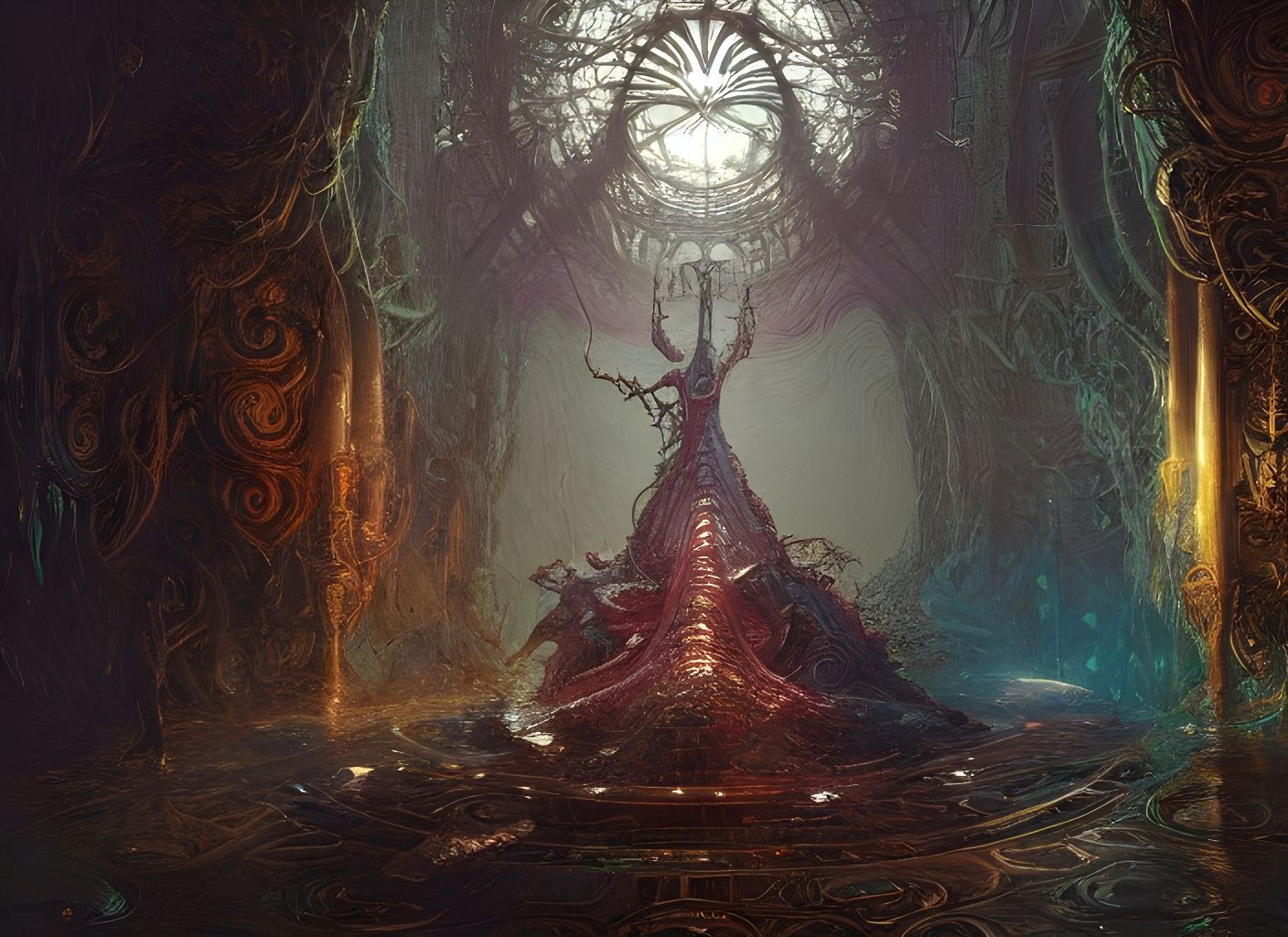 Geometric Filigree Invasion in Wonderland: A Renaissance Pai...