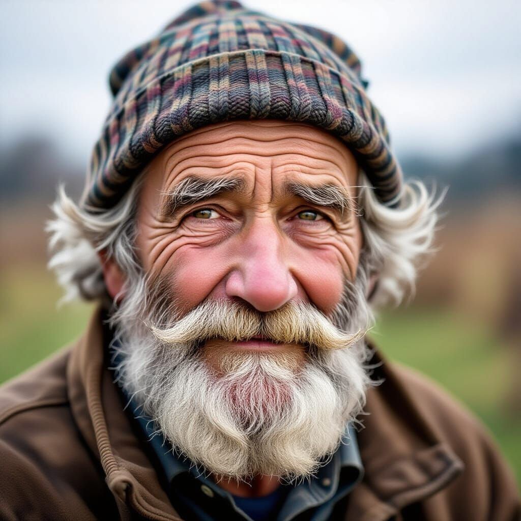 Portrait of an Old Man With a Full Beard