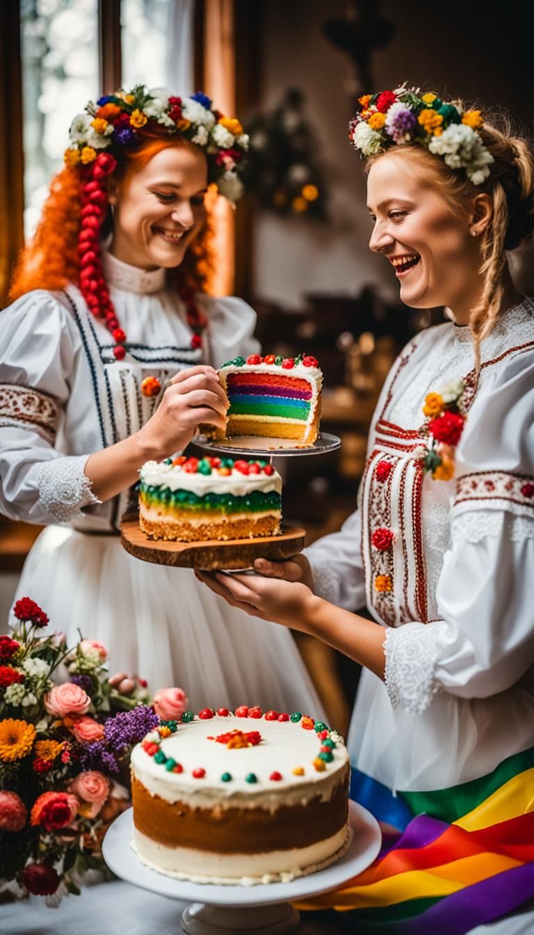 Traditional Polish Wedding with LGBT Pride Elements
