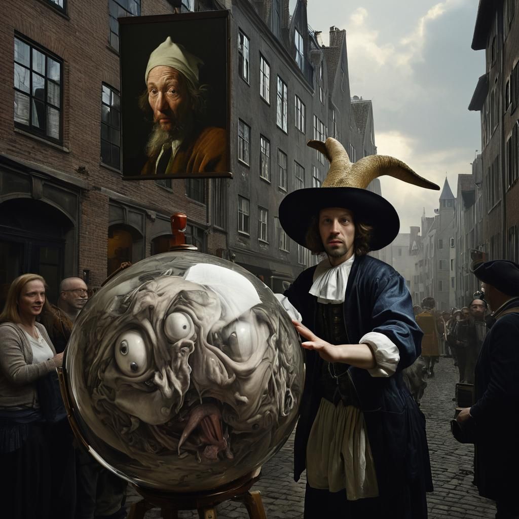 17th Century Life: Detailed Matte Painting in Hyperrealism