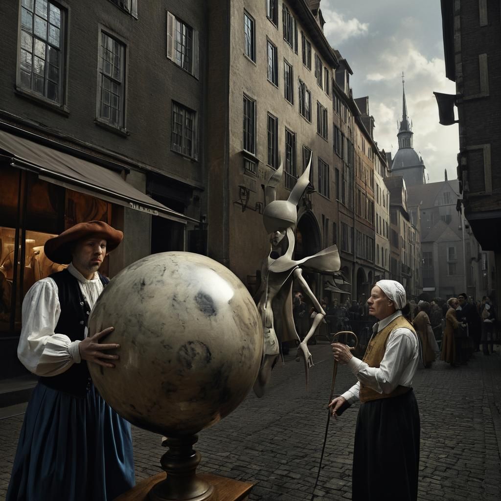 Abstract 17th Century Life in Matte Painting