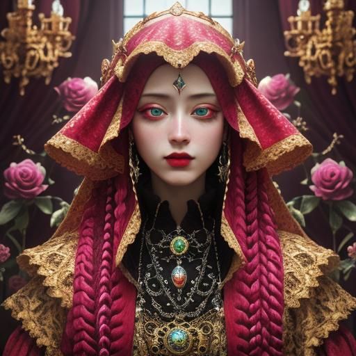 Surreal Renaissance Scene in 3D