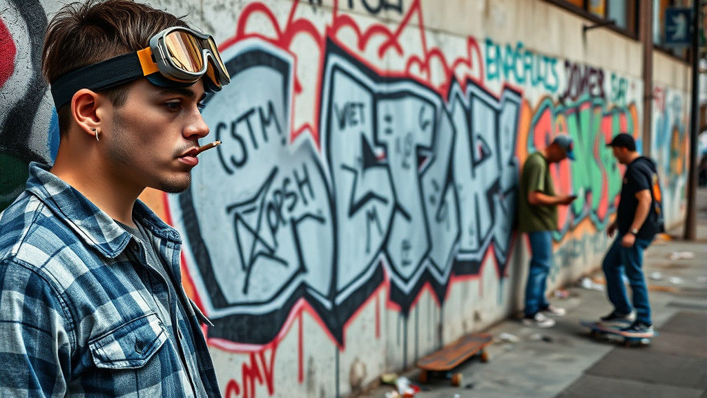 Graffiti Artists Create Street Art Mural