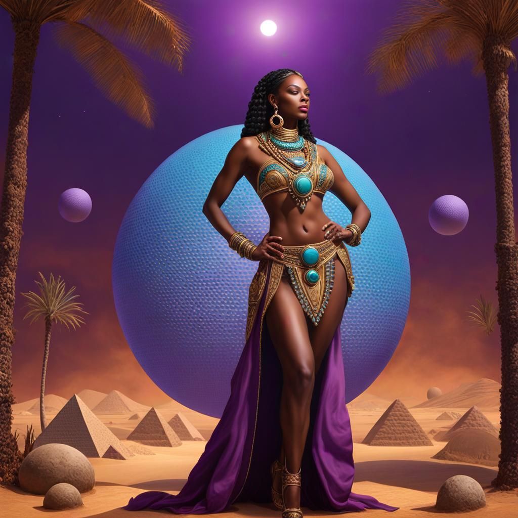 African Woman's Body in Dark Fantasy Concept Art