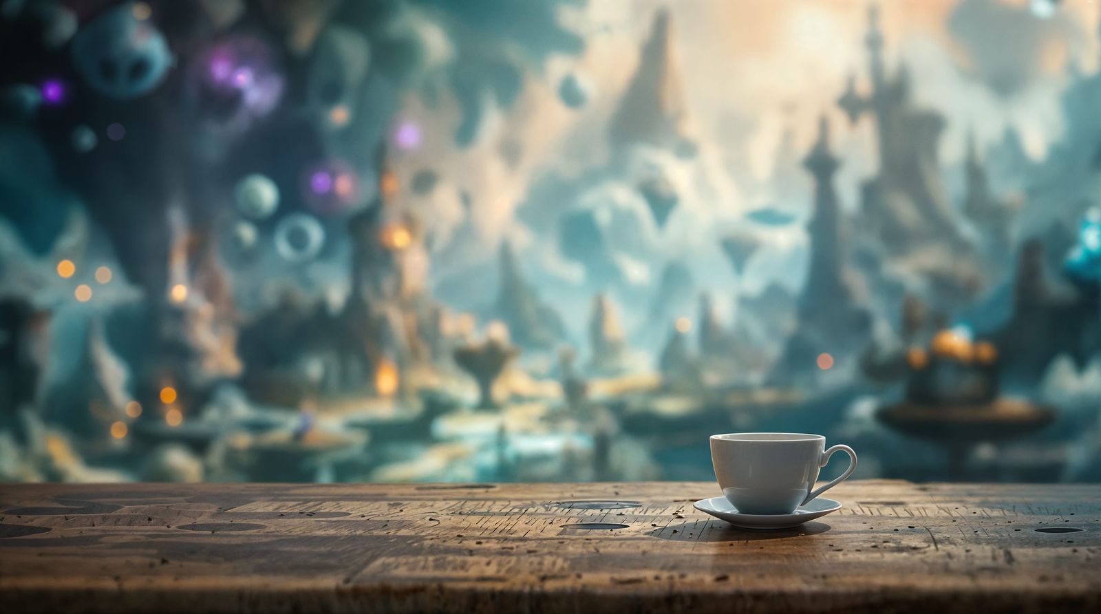 Surreal Dreamscape with a Focused Ordinary Object