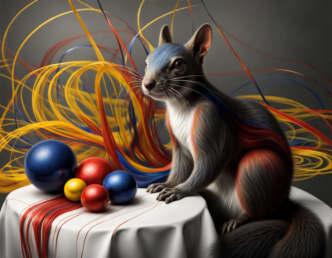 Abstract Angular Forms in Matte Painting Style