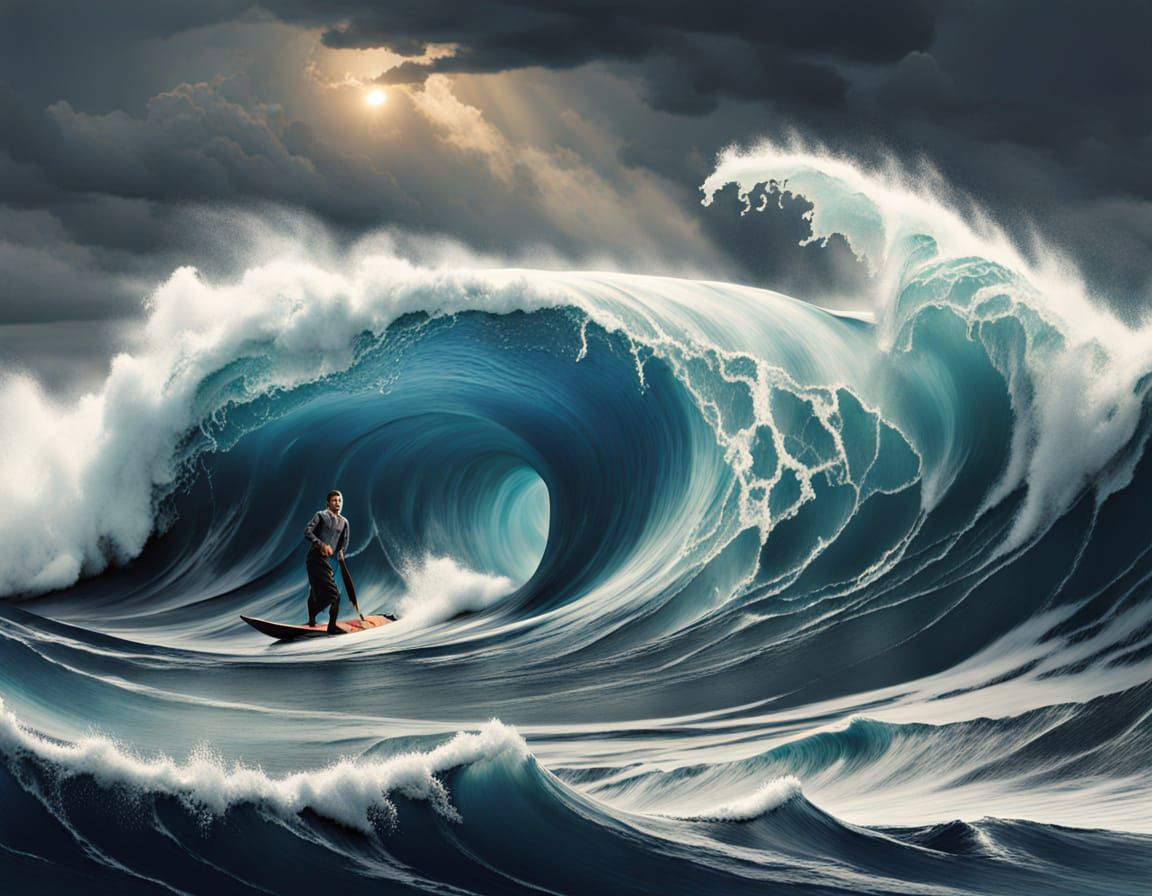 MY 1001 BOTTLE-STORY
ALADIN ON THE SURFBOARD