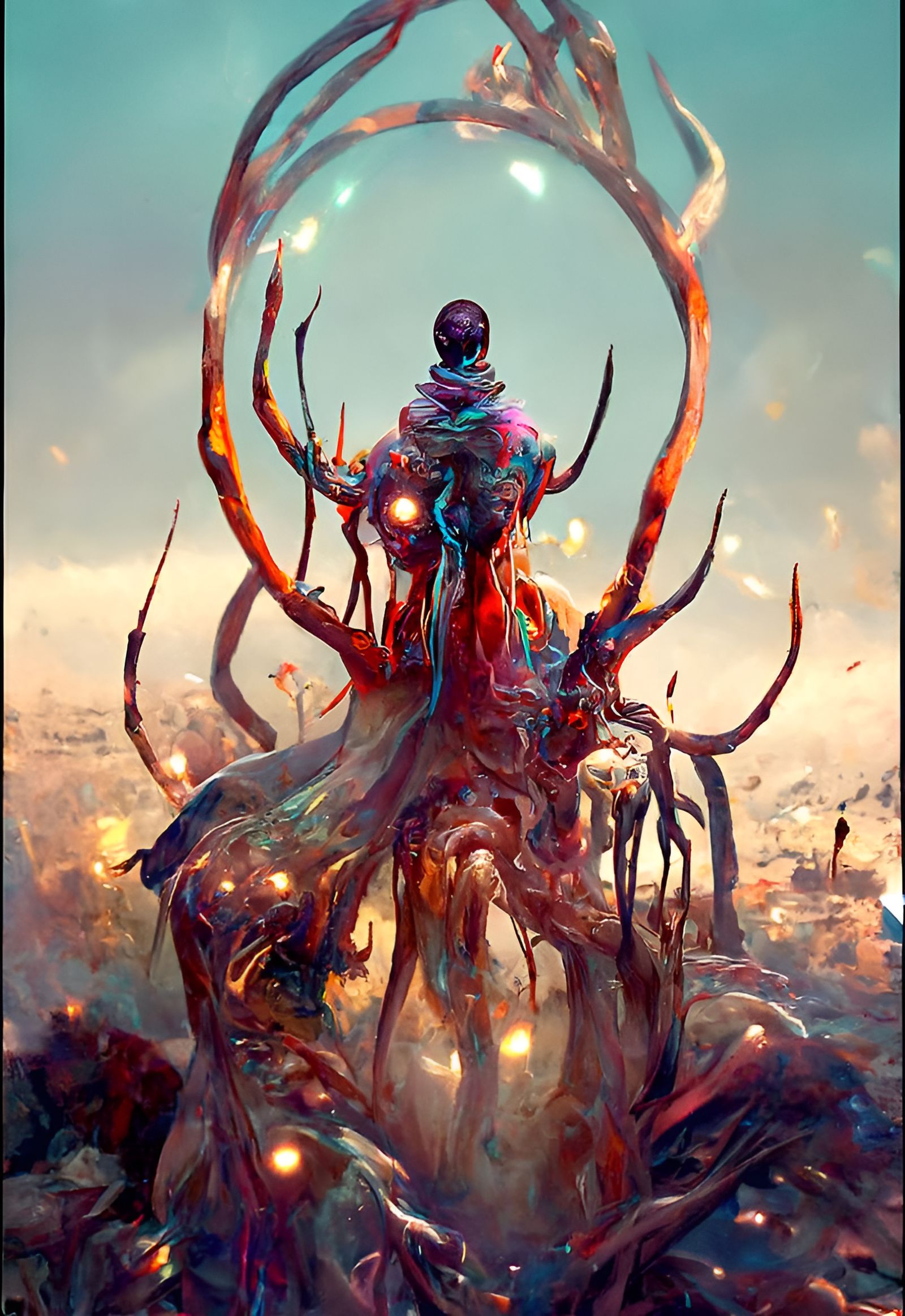 Eldritch God of Chaos: Digital Concept Art