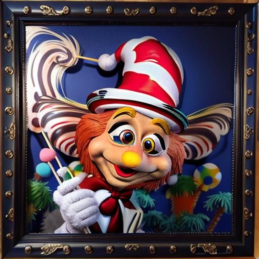 Realistic 3D Dr. Seuss Puppet in High Detail