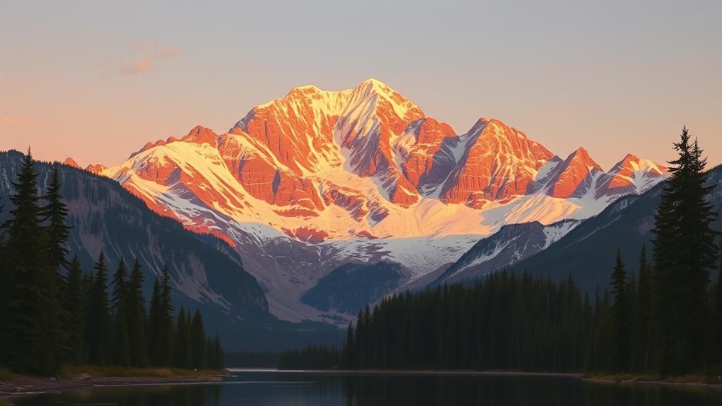 Majestic Mountain Landscape at Dusk