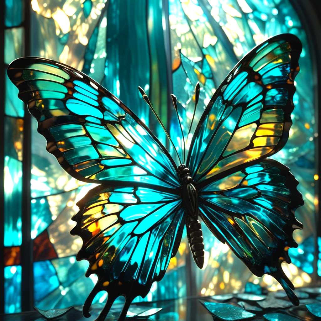 Papillon de verre