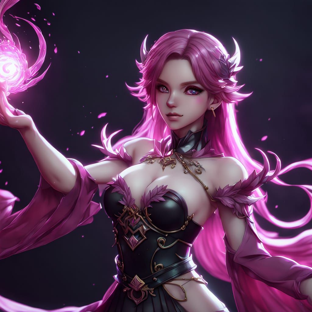 Anime Sorceress Unleashes Thorny Curse