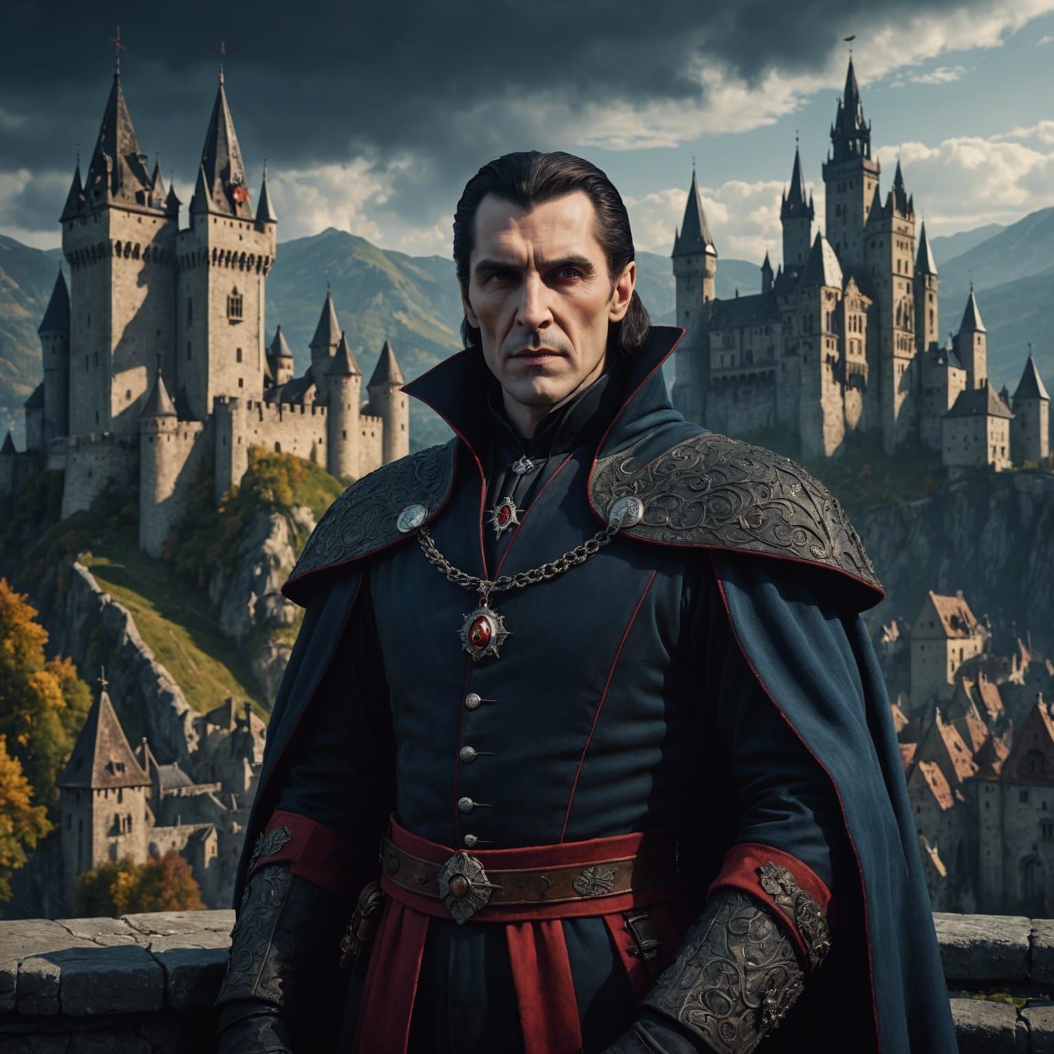 Count Dracula's Castle: A Detailed Matte Painting