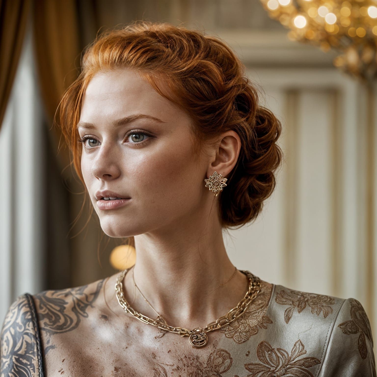 Beautiful Redhead Model