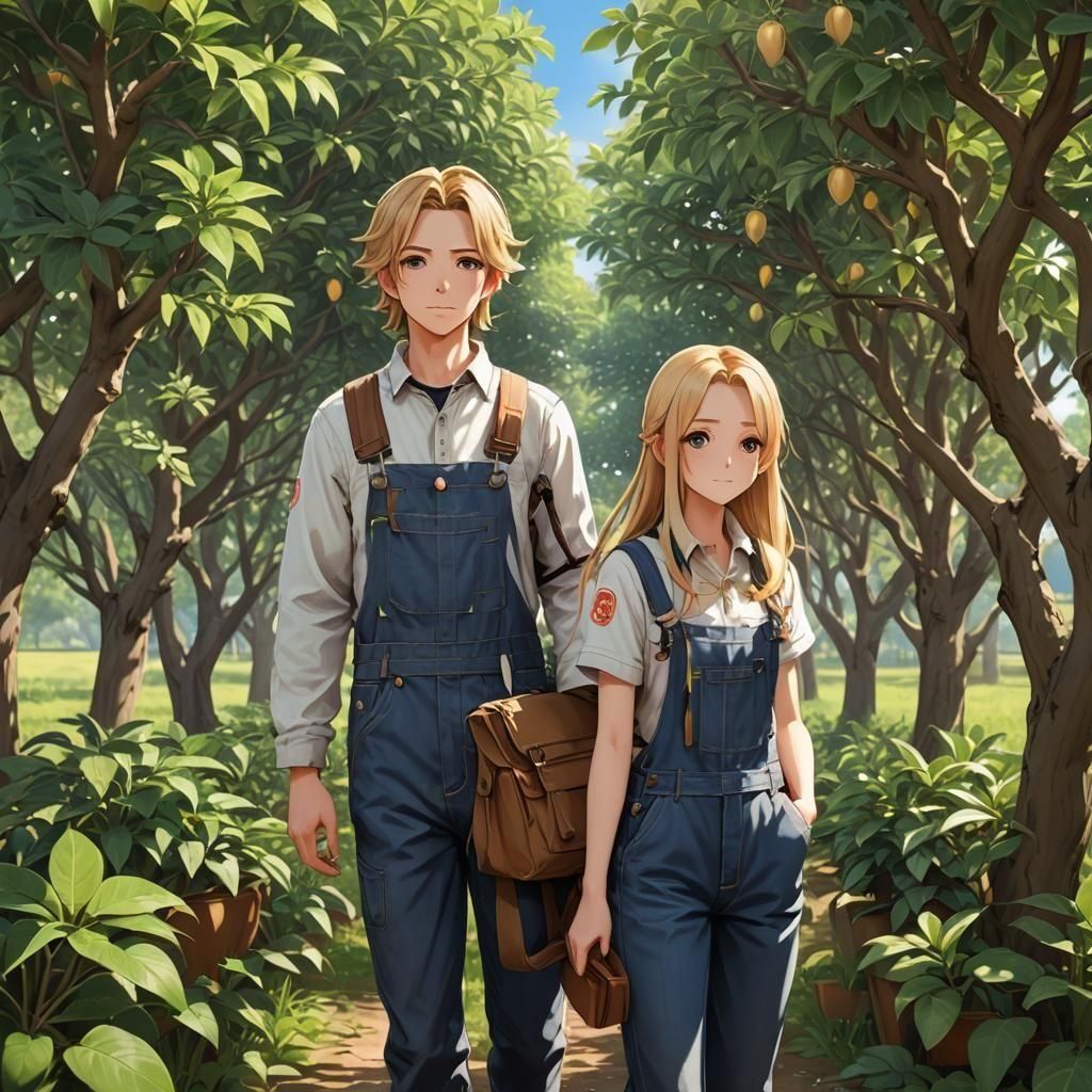 Money Tree Orchard: Anime-Inspired 3D Art