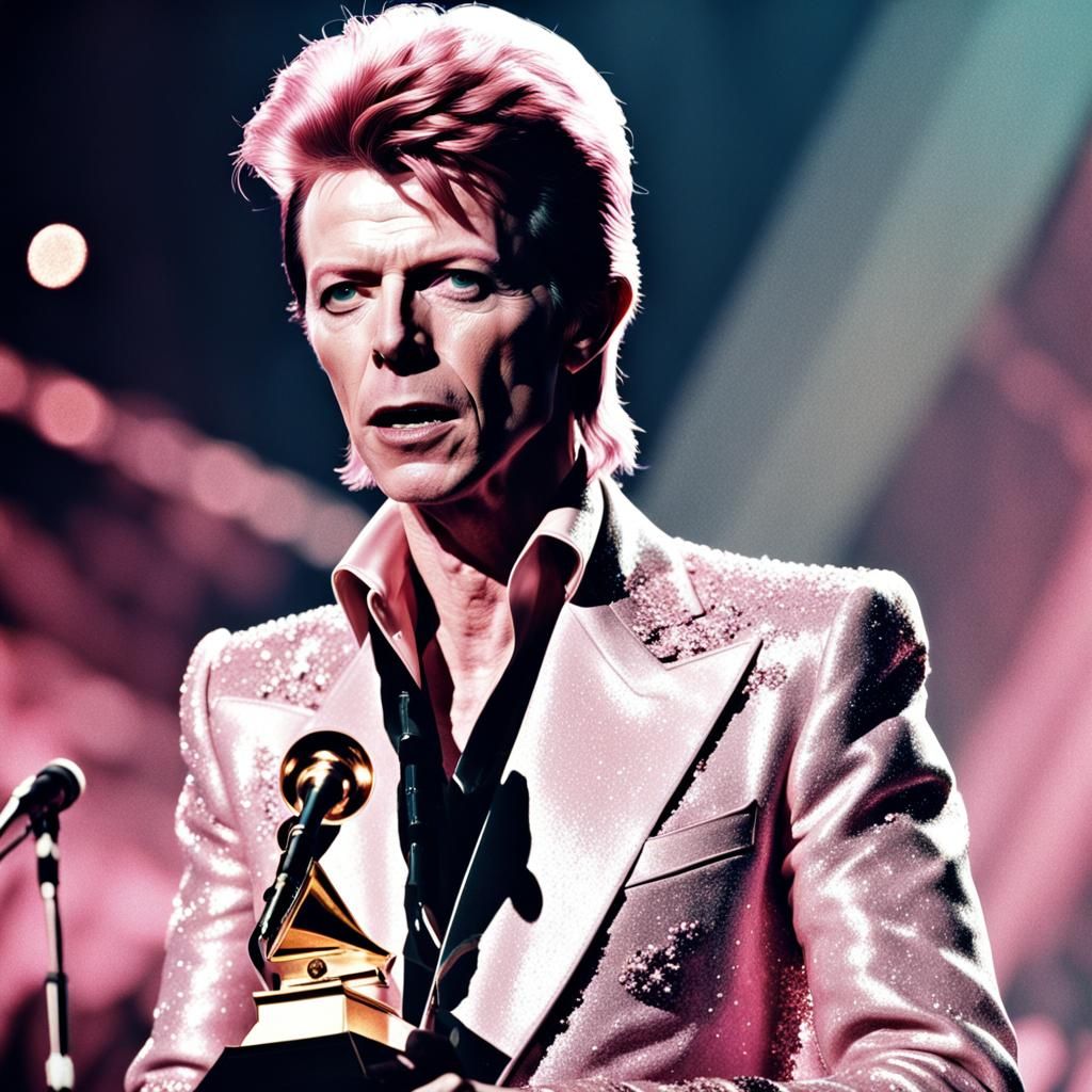 David Bowie as Ziggy Stardust Wins a Grammy