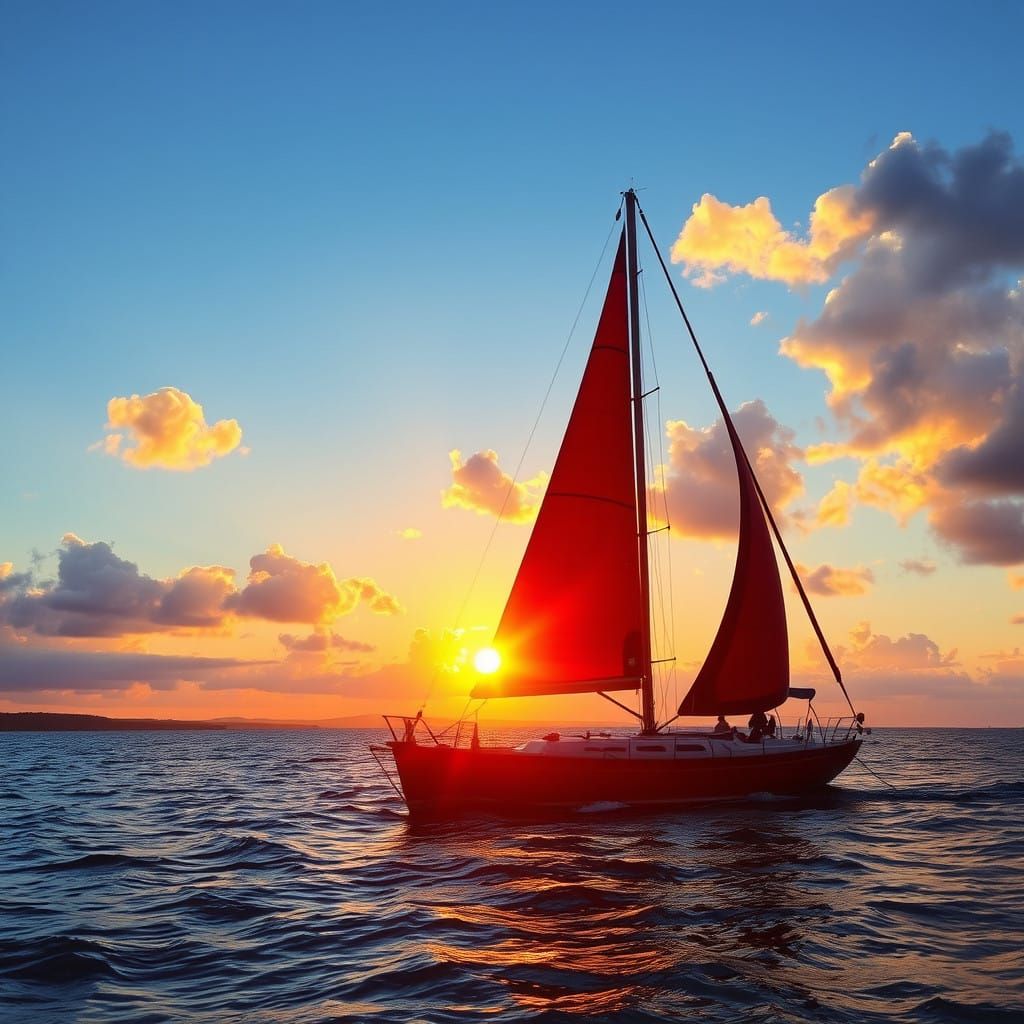 Red sails in the Sunset