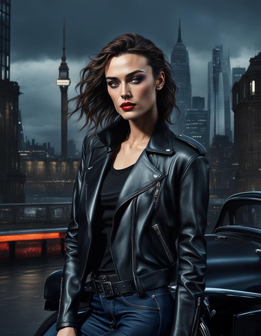 Cyberpunk Rockstar Model in London