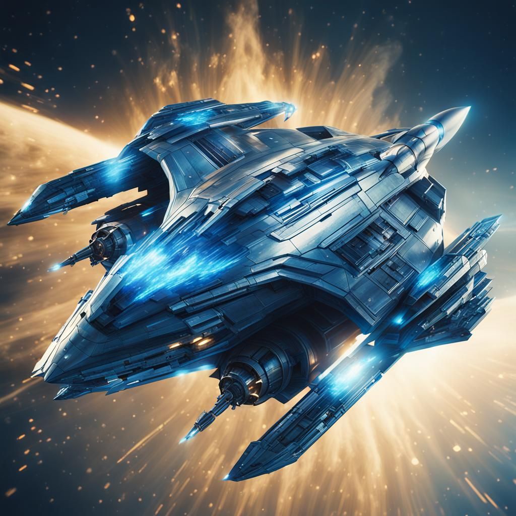 A Majestic Blue Spacebird Takes Flight in a Cinematic Master...