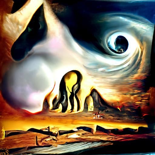 Surreal Melting Chaos: A Dali-esque Dream