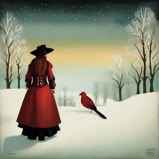 Image of a Goth Girl Generated by AI