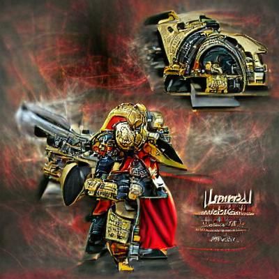 Horus Lupercal: Warmaster in Digital Art