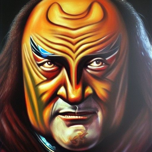 Gowron: Hyperdetailed Portrait of a Klingon Warrior