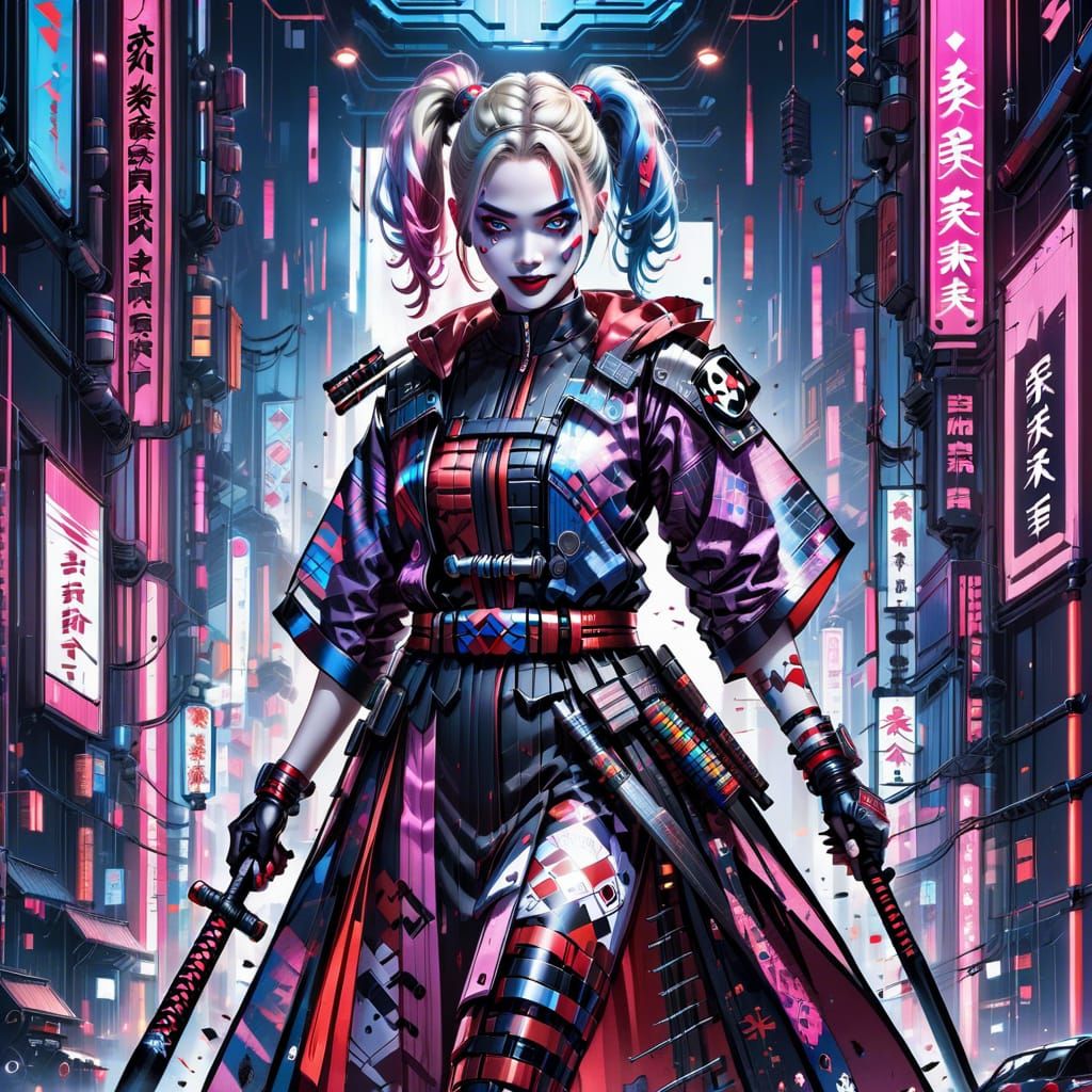 Cyberpunk Harley Quinn