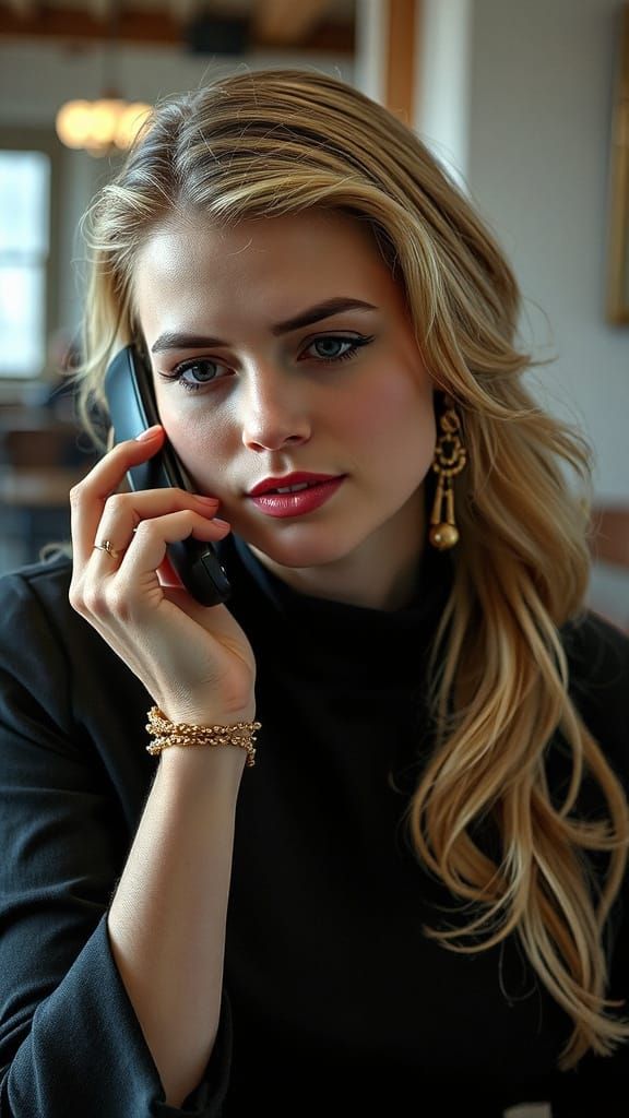 Refined Elegance in Photorealistic Portraiture